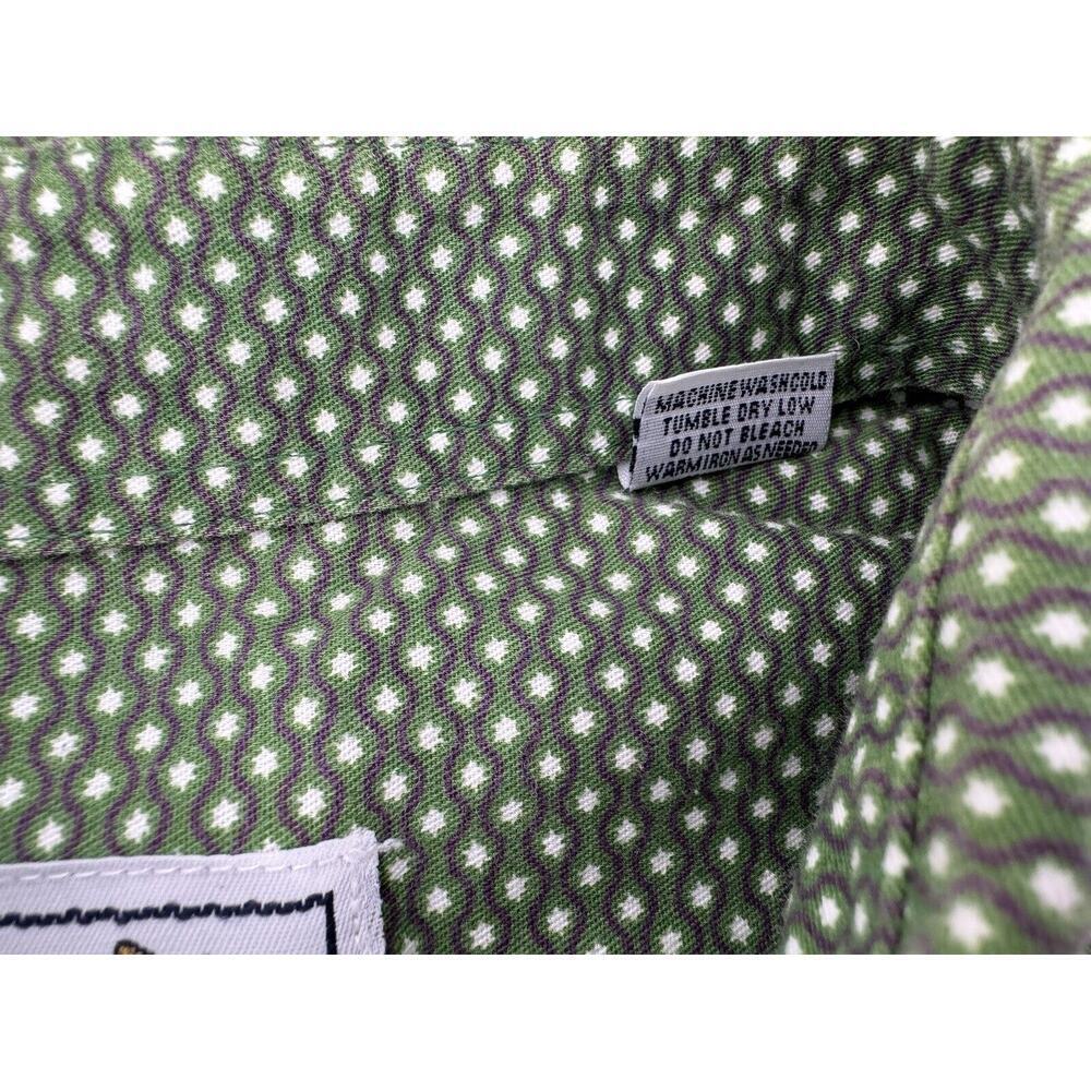 Cinch Button Up Shirt Size L Star Print Green Western Rodeo Dress Cowboy Cotton‌ - Picture 15 of 16